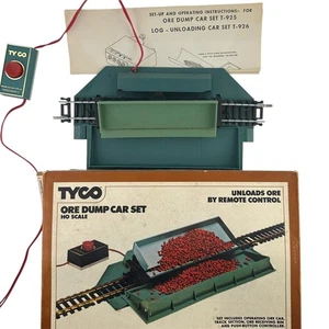 Vintage Tyco Ore Dump Car Set 925 w/Remote HO & Manual Unused In Original Box - Picture 1 of 14
