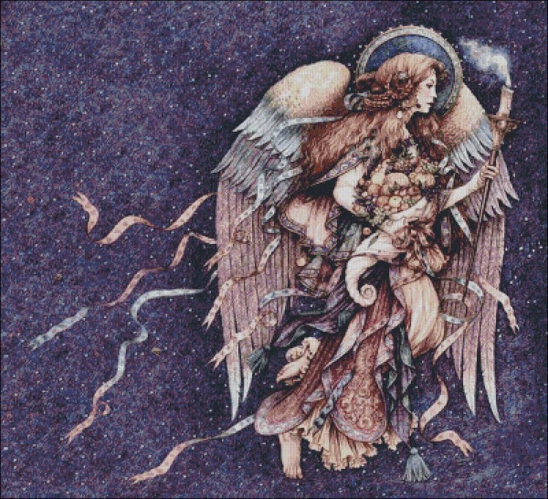 Angel Fruit by Heaven and Earth Designs cross stitch pattern - Image 1 of 1