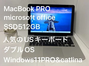 Apple MacBookPRO Double OS Windows11PRO catlina office SSD512 US keyboard - Afbeelding 1 van 10