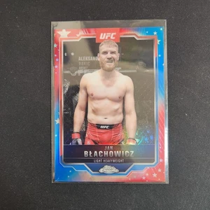 2025 Topps Chrome UFC - Jan Blachowicz #129 Red & Blue Refractor       L57 - Picture 1 of 2