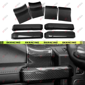 Real Carbon Fiber Interior Door Handle Cover Trim Fit for Ford F-150 2015-2020 - Imagen 1 de 28