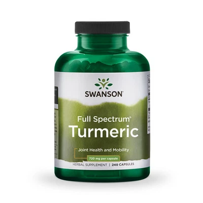 Swanson Turmeric Root Capsules,  720 mg, 240 Count - Image 1 of 4