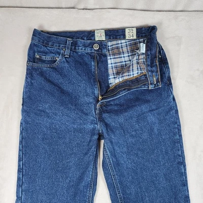 Pantalones de mezclilla forrados de franela RedHead para hombre 32x34 azul pierna recta caza caminata al aire libre Foto 1 de 4