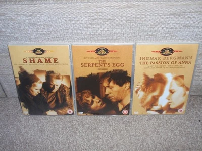 Shame The Passion of Anna The Serpent's Egg DVD Ingmar Bergman + Liv Ullmann X 3 - Image 1 of 4