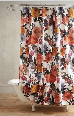 ANTHROPOLOGIE Eleonora Cortina de Ducha - Botánica Floral - 72" - RARA NUEVA SIN ETIQUETAS Foto 1 de 4