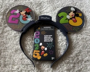 NWT Disney Parks 2025 Glow Ears Light-Up Mickey & Minnie Mouse Headband – New - Picture 1 of 6