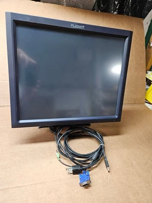 PLANAR PT1945R-BK  19" TOUCH SCREEN POINT OF SALE MONITOR all cables 1 Yr Warran - Image 1 of 4