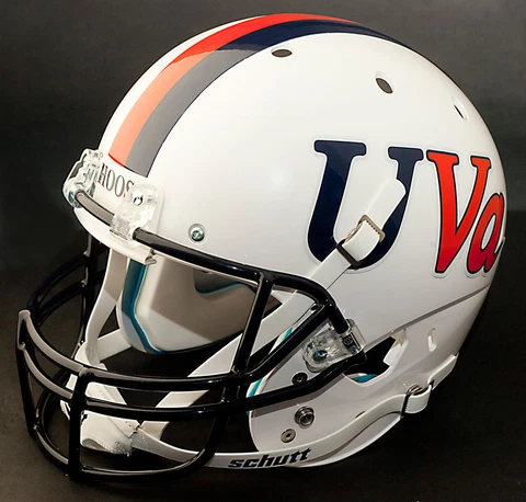 VIRGINIA CAVALIERS 1982-1983 Schutt AiR XP Authentic GAMEDAY Football Helmet UVA Cover