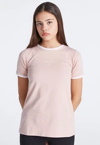 SikSilk Girl's Ringer T-Shirt - Pink 11-12 Years - Picture 1 of 3