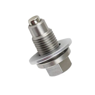 Stainless Steel Engine Magnetic Oil Drain Plug w/ Neodymium Magnet M12 X 1.25 MM - Image 1 of 4