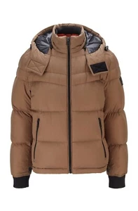 ABRIGO CHAQUETA ACOLCHADA CON CAPUCHA OLOOH2 PLUMÓN HOMBRE HUGO BOSS 50434584 - Imagen 1 de 12