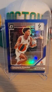 2024-25 Panini Donruss Euroleague Basketball Zaccharie Risacher Optic Blue /49 - Imagen 1 de 2