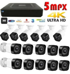 KIT VIDEOSORVEGLIANZA - DVR 16 H265+ VIDEO ANALISI + VISO +16 5MPX SONY ENVIO - Imagen 1 de 3