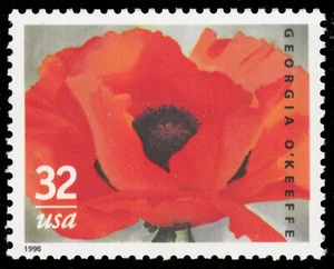Scott 3069 - The 1996 32¢ Georgia O'Keeffe Issue, Red Poppy - MNH - Picture 1 of 1