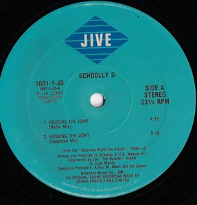 SCHOOLY D housing the joint U.S. JIVE 12"_ORIGINAL 1987   1081-1-JD - Picture 1 of 1