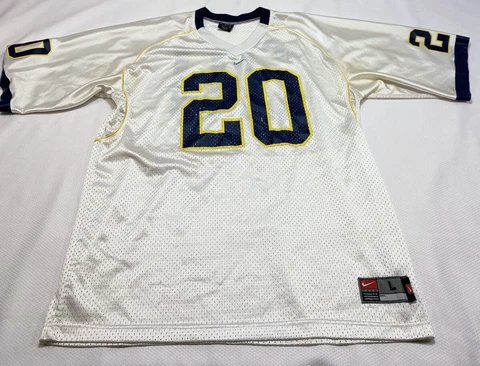 Vintage Adult L Michigan Wolverines Nike Football Mike Hart Jersey NCAA White 20 Cover