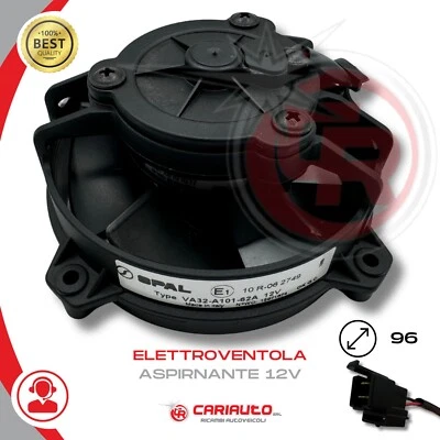Ventilatore Aspirante Ventola Yamaha KTM 2 4 Tempi Spal VA32-A101-62A 12v 96 mm - Immagine 1 di 4