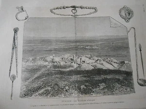 Gravur 1881 - Tunesien Die Ausgrabungen von Utique - Bild 1 von 1