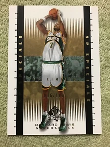 2002-03 SP Authentic Rashard Lewis SP Specials Gold #d/100 Seattle SuperSonics - Picture 1 of 2