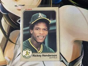 1983 Fleer BASEBALL #519 Rickey Henderson   Baseball