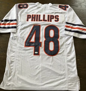 Reggie Phillips Chicago Bears 1985 SB XX Signed Auto Pro Style Retro Jersey JSA - Picture 1 of 5