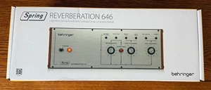 Unidad de reverberación de resorte Behringer tipo 646 analógica reverberación de resorte CAJA ABIERTA - Imagen 1 de 2