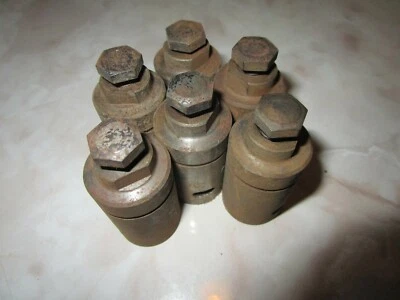 6 clavijas de válvula autobloqueantes de gran tamaño NOS .0015 1949 1950 Kaiser & Frazer 204027 Foto 1 de 4