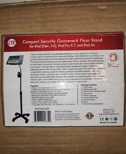 CTA Digital PAD-CGS iPad/Tablet compatto collo d'oca supporto da pavimento nuovo con scatola - Foto 1 di 2