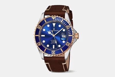 Revue Thommen XL Diver Blue Dial Men's Swiss Made Automatic Watch $2550 NEW - Image 1 of 4