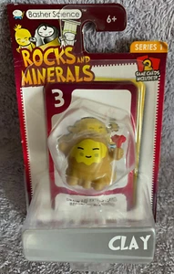 NEW Basher Science Rocks & Minerals Clay Figure, 2 Game Cards,Series 1,NIP FBX41 - Picture 1 of 2