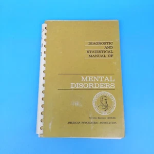 DSM-II Diagnostic & Statistical Manual Mental Disorders 1975 8th Printing - Picture 1 of 12