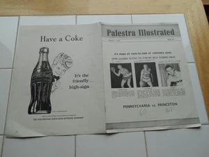 Programma basket vintage 1960 Palestra illustrato Pennsylvania Princeton NCAA - Foto 1 di 1
