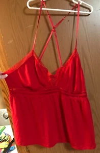 Victoria’s Secret Babydoll Spitze Cami Fee Coquette rot Y2K Dessous Gr.XXL sexy - Bild 1 von 11