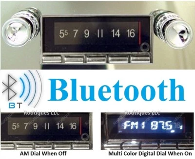 1966 Ford Thunderbird Bluetooth Stereo Radio Multi Color Display  USA 740 - Image 1 of 3