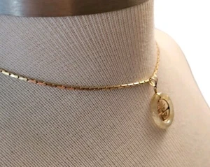 Collar Sarah Coventry Jade Donut Personaje Buena Suerte - Imagen 1 de 5