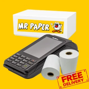 Retail Merchant Services Verifone V240M Credit Card, PDQ Rolls (Box of 20 Rolls) - Picture 1 of 3