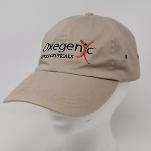 Oxegenic Nutraceuticals Cap Adjustable Strapback Embroidered Cotton Beige Pharma - Picture 1 of 13