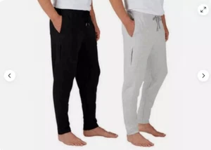 *Neu mit Etikett* Eddie Bauer 2er Pack Herren Lounge Jogginghose (hellgrau/schwarz, klein) - Bild 1 von 3
