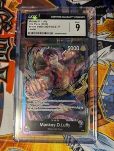 CGC 9 - Monkey D. Luffy Leader (Sealed Battle 2024 Vol.2) Promo One Piece TCG #5 - Picture 1 of 1