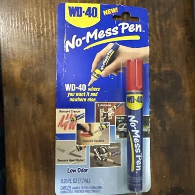 NOS WD-40 NO-MESS Pen Lubricates Protects Removes /Low Odor WP010-00 NEW 0.26 Oz - Image 1 of 4
