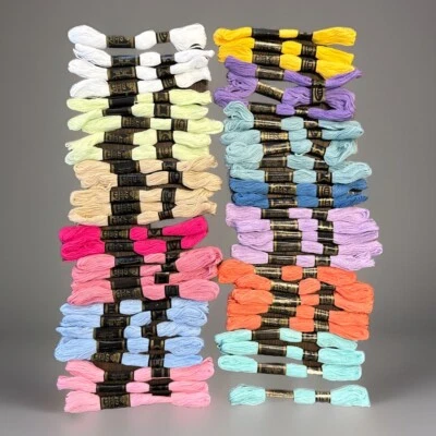 GT Gold Thread Embroidery Thread Floss Cotton 55 Skeins Various Colors 25 Metres - Image 1 of 4