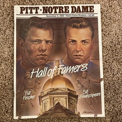 1983 PITT PANTHERS VS NOTRE DAME NCAA FOOTBALL PROGRAM NOTRE DAME STADIUM - Image 1 of 4