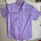 ROBERT GRAHAM Classic Fit Short Sleeve Shirt Men's Size Large Lilac Paisley