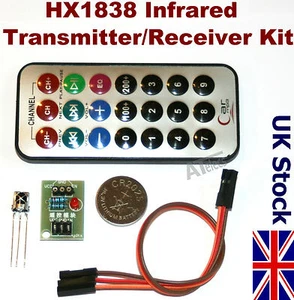Infrarot Empfänger n Fernbedienung Modul IR Kit HX1838 für Arduino - UK Lager - Bild 1 von 4