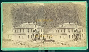 BARTON HOUSE GEORGETOWN COLORADO WG Chamberlain stereo view photograph 1879 - Picture 1 of 4