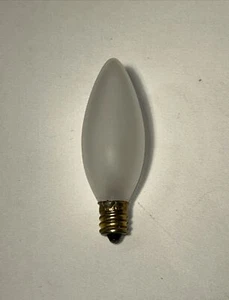(LOT OF 8) Frosted Torpedo Candelabra Light Bulb(BRAND NEW) 15W 130V 15CTF/25/3 - Picture 1 of 4