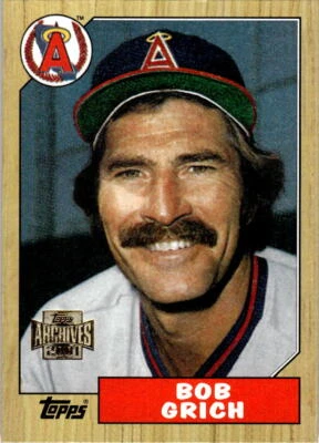 2001 Topps Archives #172 Bob Grich - Image 1 of 2