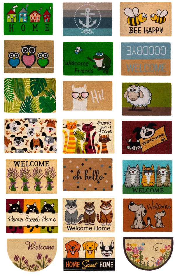 KOKOSMATTE 15mm Kokos Fußmatte 40x60 cm Türmatte Eingangsmatte Schmutzfangmatte - Bild 1 von 1