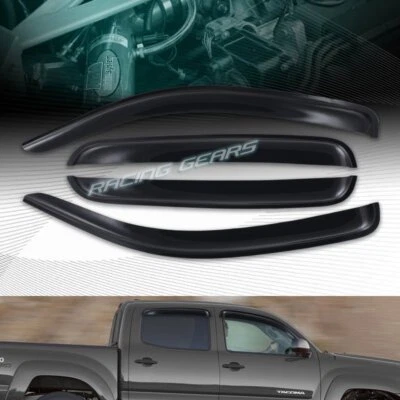 VISERA VENTANA PARASOL LLUVIA TINTE HUMO 4 PIEZAS APTA 05-15 TOYOTA TACOMA DOBLE CABINA Foto 1 de 4
