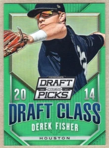 DEREK FISHER - 2014 PANINI PRIZM PERENNIAL DRAFT PICKS GREEN PRIZM RC /35 - Picture 1 of 2